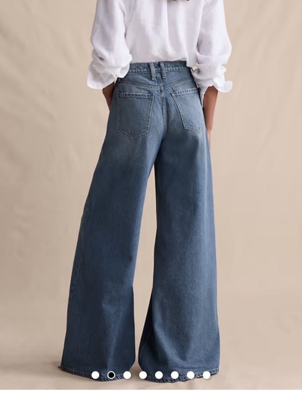Banana Republic Medium Wash Wide-Leg Jeans - Picture 2 of 4
